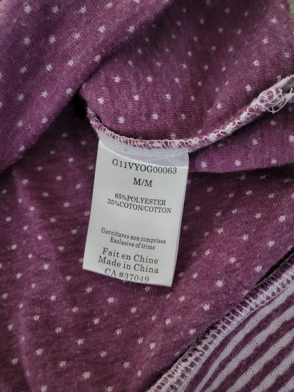 Plum Polka Dot Pullover M - Picture 11 of 12